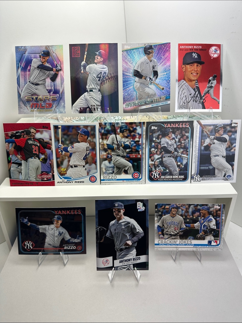 Anthony Rizzo lot of 12 (Cubs, Yankees) - Picture 1 of 13